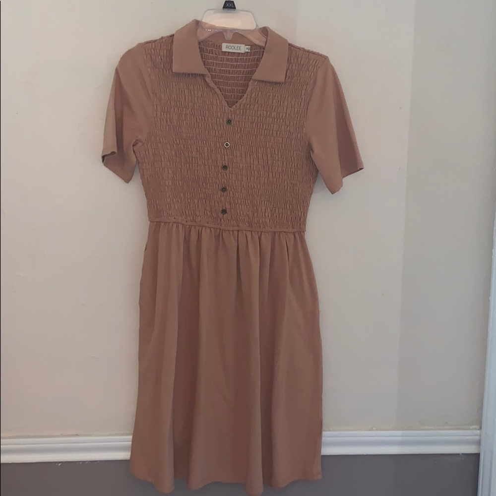 Cute dress with smocked top